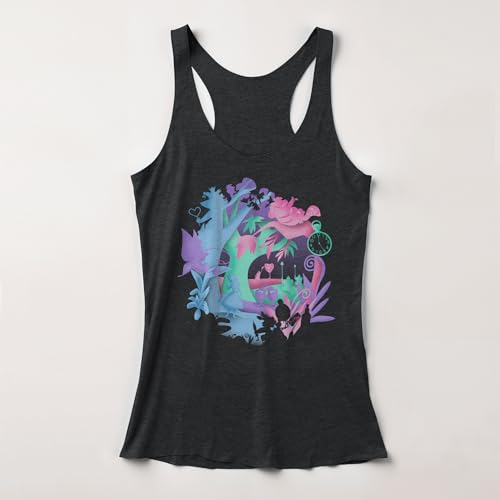Women's Alice in Wonderland Magical People from Wonderland Racerback Tank Top -…