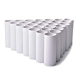 30 Pack Craft Rolls - White Cardboard Tubes for DIY Crafts | 4.5