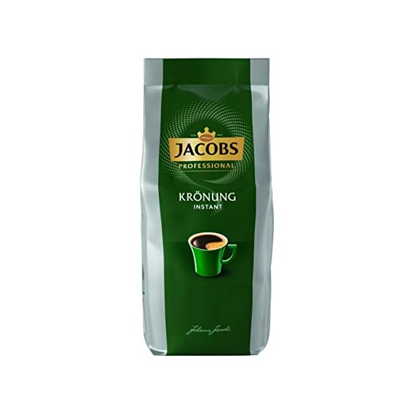 Jacobs Krönung Instant, Instant Kaffee, 500g, kräftiges Aroma, löslicher Bohnenkaffee, Intensität 3/5, ideal für…