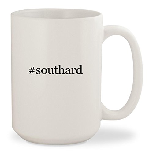 #southard - White Hashtag 15oz Ceramic Coffee Mug Cup