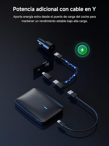 ATOTODIRECT Wireless CarPlay Android Auto Adapter, CarPlay AI Box for CP/AA by Cable, 2G+16G, Dual WiFi and Bluetooth Hub IoT, BLE, for Netflix/Youtube/TF Card, DriveChat AI Voice, CB4A