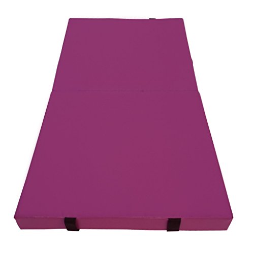Gymmatsdirect 3'x6'x4" Junior Practice Mat for Kip Bar - Folding Gymnastics Landing/Tumbling Mats, Purple