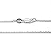 925 Sterling Silver 1MM Box Chain Lobster Claw Clasp 16 inch
