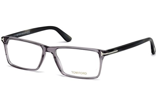 TOM FORD Men's TF 5408 020 Clear Gray Clear Rectangular Eyeglasses 56mm