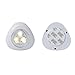 LEDINUS Set of 8 Mini Triangulum 3 Led Warm White Battery Operated LED Stick-on Touch Tap Lights for Bedroom, Baby Room, Drawer Bar Sets Attics Garages Car Sheds Storage Room …
