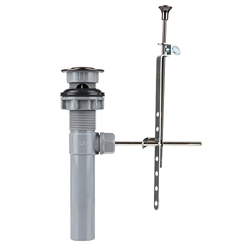 Dura Faucet DF-PU201-VB RV Bathroom Sink Drain Pop-Up with Overflow and Lift Rod Assembly (Venetian Bronze)