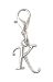 It's All About...You! Letter Initial Stainless Steel Clasp Clip on Charm Letter K 73K