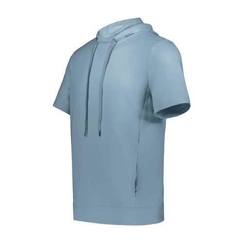 Holloway Ventura Soft Knit Short Sleeve Hoodie Storm S