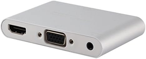 Video Converters, P27 Metal Cover Micro USB to HDMI + VGA HDTV Converter Digital AV Adapter, Power by EZCast, Support iOS / Android / Windows System ( Color : Silver )