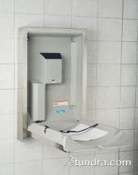 Koala KB111-SSWM S/S Vertical Mount Baby Changing Station - Surface Mount