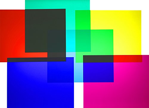312dl6I0TKL Rainbow Symphony Color Filters - Color Filter Set Consists of six 8" X 10" Sheets - Includes Bonus Sheet of 13,500 Line/Inch Diffraction Grating