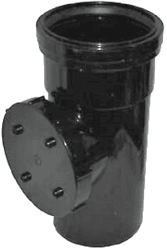 O'SO EEZY Black Double Socket Access Pipe 110mm