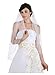 SAMKY 1T 1 Tier Crystals Pearls Beaded Wedding Veil (Fingertip Length 36