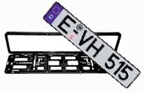 Germany "Deutschland" EEC License Plate & Euro Plate Frame