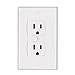Ziz Home Universal Electric Outlet Cover - Self Closing Baby Proofing Kit - Tamper Proof Child Safety Wall Socket Plug - Durable ABS Plastic - Best House Protection Kit (2 Pack)