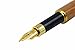 Fountain Pen With Case | Calligraphy Fountain Pen | Natural Handcrafted Fountain Pen With Bonus Wood Case & Ink Refill Converter (Bamboo - Gold NIB - Matching Woodcase)