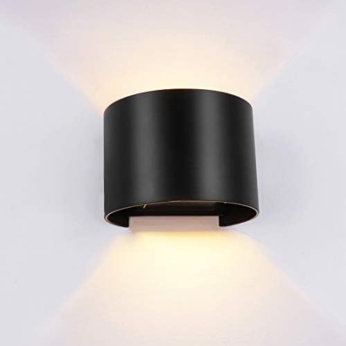 INHDBOX 12W Dimmable Outdoor Wall Sconces, Adjustable Waterproof Wall Lamps- 3000K Warm Light LED Aluminum Exterior Lights