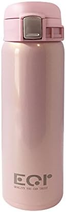 Thermal Flask - Stainless Steel Double Wall Vacuum Thermos Tumbler for Hot &amp; Cold Drinks (Pearl Pink) EQP