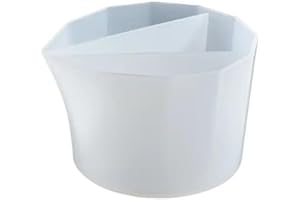 1pcs Reusable Silicone Resin Pouring Cup, Split Cup for Paint Pouring, DIY Craft Resin Molding Tool for Epoxy, Nonstick Surfa