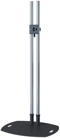 Premier Mounts PSD-TL84 Dual-Pole Floor Stand - Up to 160lb Plasma Display - Black, Chrome - Floor-mountable - PSD-TL84