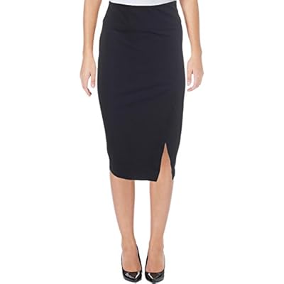 Ivanka Trump Womens Side Slit Knee-Length Straight Skirt