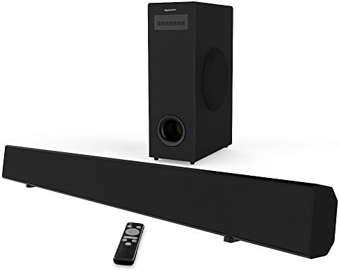 Soundbar with Subwoofer Mighty Rock Sound Bar TV Soundbar Wired and Wireless Bluetooth Surround Stereo Sound Audio Speakers for TV(36-inch 2.1 Channel 72 Watt Sound Bars for TV with Subwoofer)