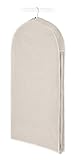 Whitmor Zippered Garment Bag Natural Linen