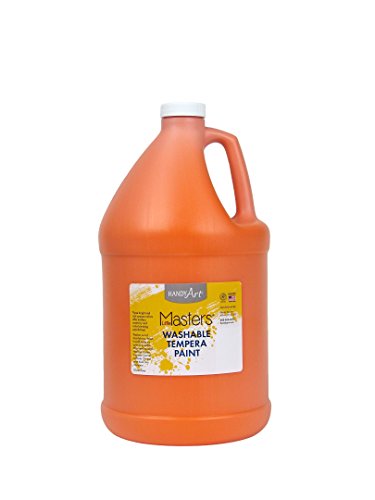 Handy Art Little Masters Washable Tempera Paint Gallon, Orange