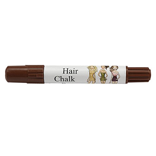 Kinghard One-time Wax Cover Hair Highlights Gradient Pen Cover White Hair Chalk (Coffee)