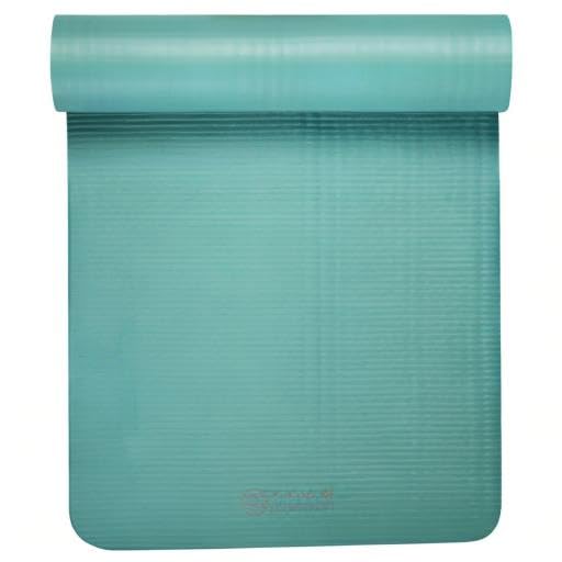 Gaiam Essentials Thick and Thin Yoga Mat Fitness & Exercise Mat with Easy-Cinch Carrier Strap