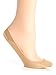 HUE Microfiber Cushioned Shoe Liner, S/M, Cream