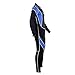 Leader Accessories 2.5mm Black/Blue Men's Fullsuit Jumpsuit Wetsuit
