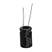 TOOGOO(R) 2 Pcs 1000uF 35V 105C Radial Electrolytic Capacitors Black 21x13mm