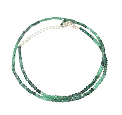 Sunshinegems Natural Emerald Gemstone Full Faceted Beads Crystals