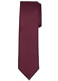 Jacob Alexander Solid Color Men's Regular Tie - Burgundy Wine