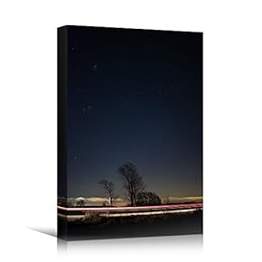 signwin Canvas Wall Art Road Lights Cityscape Colorful...