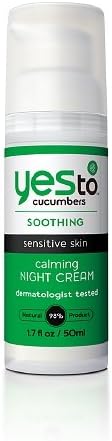 Yes to Cucumbers Soothing Calming- Anti-Oxidant Rich Moisture and Repair Night Cream 1.7 fl oz (50 ml) 4 pk