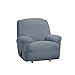 SureFit Stretch Morgan 1 Piece Recliner Slipcover in Storm Blue