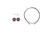 Options Interchangeable Circular Knitting Needle Cables - Purple Cables -40