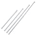 Danily 4 Pack Cupboard Bars Adjustable Spring Curtain Tension Rods 15.7 to 28 Inches, Comes with a Non Slip Shelf Liner