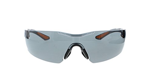 Encon Nascar 442 Wraparound High Performance Safety Eyewear with Orange Tip, Gray Lens, Gray Frame - Thumbnail 2