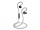 Axgio Sprint Sound Isolating Sport Stereo Bluetooth 4.1 Headphone, Adjustable Memory Wire Security Fit Design IPX4 Sweat-proof 8h Battery Life Apt-X Wireless Earbuds Earphone Earpiece Headset with Mic - Black