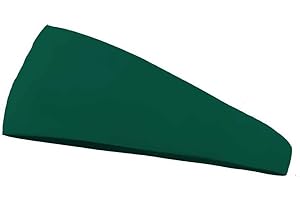 Bondi Band Tapered Anti Slip Workout Headbands That Stay In Place for Women, Absorbent, Moisture Wicking for Running, Yoga, Skiing and More, Hunter Green, 3"