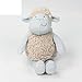 38cm Kawaii Plush Sweet Cute Cartoon Little Lamb Stuffed Baby Kids Toys for Girls Birthday New Year Gift Sheep Appease Doll
