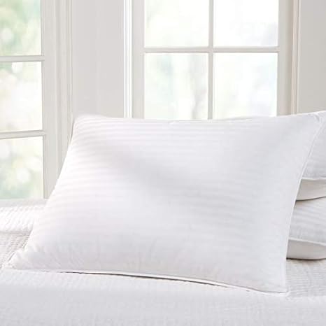 Buy Roseate Pillow Inserts Fiber Filler Satin Stripe Outer Cover