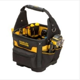 STANLEY FatMax Technicians Tool Bag 29x29x38cm with Removable Divider & Tape