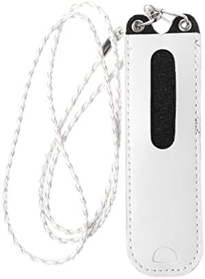 Portable PU Leather Carrying Pouch Neck Lanyard Protective Cover Pocket Bag compatible with Juul Electronic Cigarette Vape Accessories