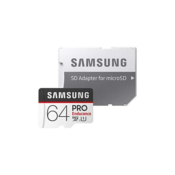 Samsung PRO Endurance 64 GB microSDXC UHS-I U3 100 MB/s Video Monitoring Memory Card with Adapter (MB-MJ64GA)