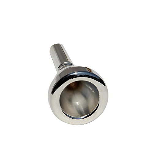 image for Glory Large Shank Silver Plated Trombone Mouthpiece 61/2