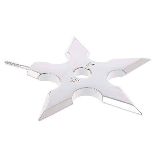 HeroStore Throwing Star Cap Coat Hooks Holder Bedroom Wall Stainless Steel Hangers New - Thumbnail 6